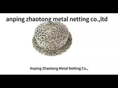 Stainless Steel Compressed Knitted Filter Mesh With Polished Surface