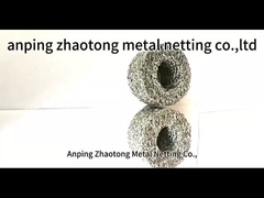 Dia 40*20mm Cylinder Knitted Wire Exhaust Mesh Gasket Support Rings Alkali Resistant