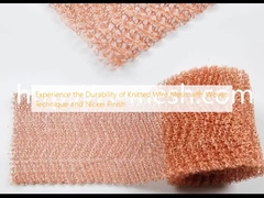 Experience the Durability of Knitted Wire Mesh with Woven Technique and Nickel Finish