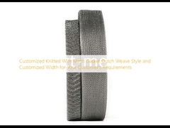 Customized Knitted Wire Mesh Gasket Dutch Weave Style and Customized Width for Your Customer's Requirements