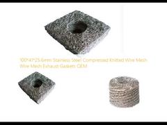 100*41*25.6mm Stainless Steel Compressed Knitted Wire Mesh Wire Mesh Exhaust Gaskets  OEM