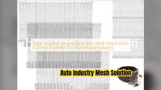 Silver Knitted Wire Mesh for Auto Industry