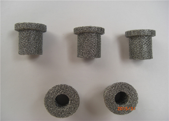 Silencers Compressed Knitted wire Mesh 5mm - 25mm 90% Filter For Car Industrial