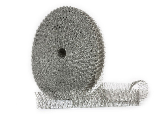 AISI 316 3.8mm Knitted Wire Mesh / Gas Liquid Mesh Filter For USA Thermal Insulation Material