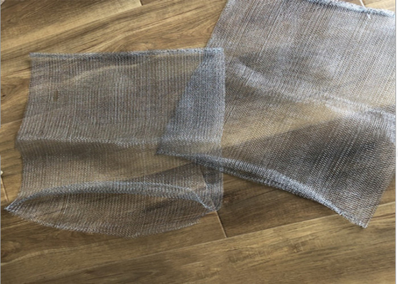 316 Knitted Stainless Steel Mesh Corrugated / Flat For Demister