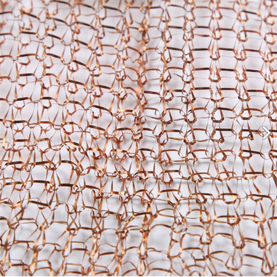 High Temperature Copper Knitted Wire Mesh 3.8cm