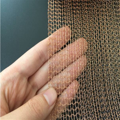 Hole 2*3mm Compressed Knitted Wire Mesh High Temperature Resistance