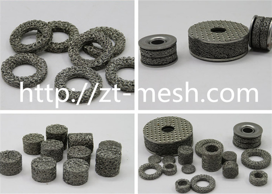Dutch Weave Style Knitted Wire Mesh Gasket For Liquid Filter Customized Length Stainless Steel Wire Material