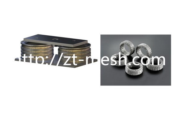 Stainless Steel Wire Knitted Mesh Gasket Customized Width EMI Shielding In Electronics Electrical Products