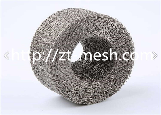 Dutch Weave Style Knitted Wire Mesh Gasket For Liquid Filter Customized Length Stainless Steel Wire Material