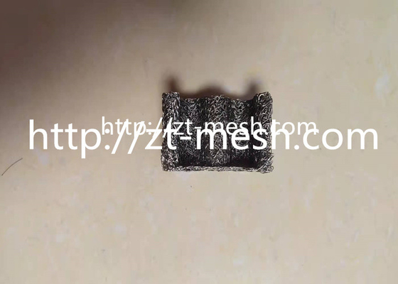 Customized Thickness Knitted Wire Mesh Screen In Brass Material