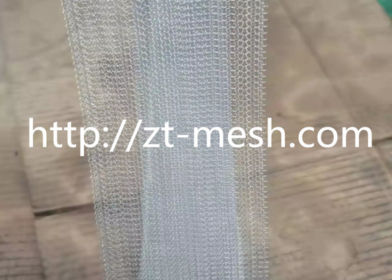 Plain Weave Knitted Wire Mesh Corrosion And Rust Resistance 3.8CM Width For Industrial Separation