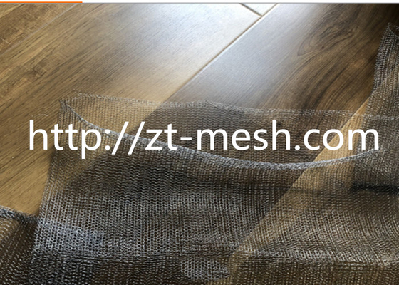 Corrosion Resistant Copper Knitted Wire Mesh Flat-type Corrugated For Longevity
