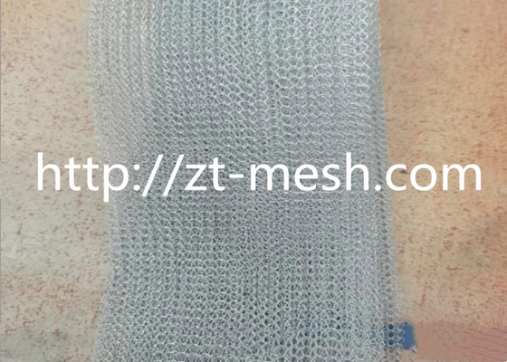 Corrosion Resistant Copper Knitted Wire Mesh Flat-type Corrugated For Longevity
