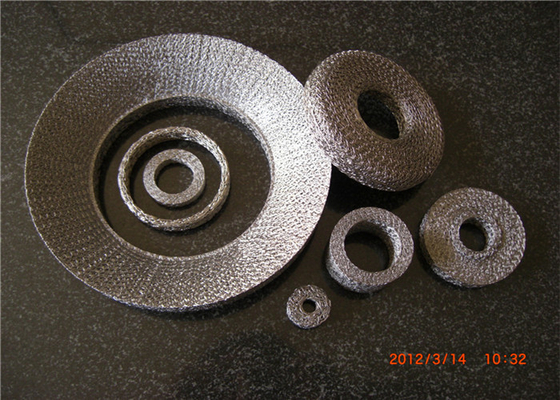 Compressed Knitted Wire Mesh Gasket Dia.50mm AISI 316L For Auto Engine Noise