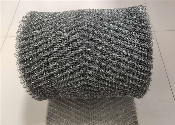 PP / SS316 Knitted Mesh Fabric 0.5mm dia 1000mm Width Wavy Grain shape