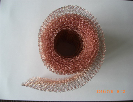 99.9% Copper Knitted Mesh Roll 10ft 20ft 6inch For Pest Control