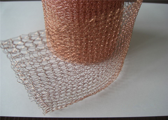 Shield Wrap Knitted Wire Mesh Width 28mm 30m Length Alkali / Heat Resistance