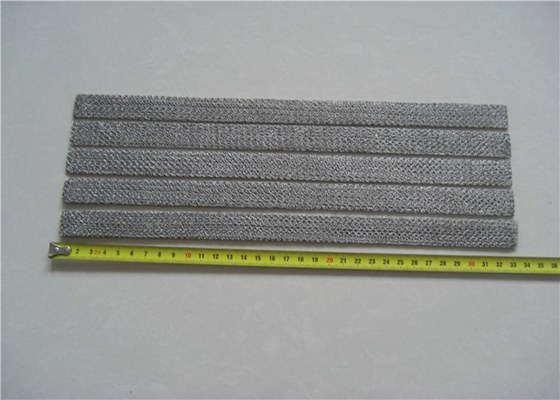 Silver Yellow Knitted Wire Mesh For Automotive And Industrial Applications
