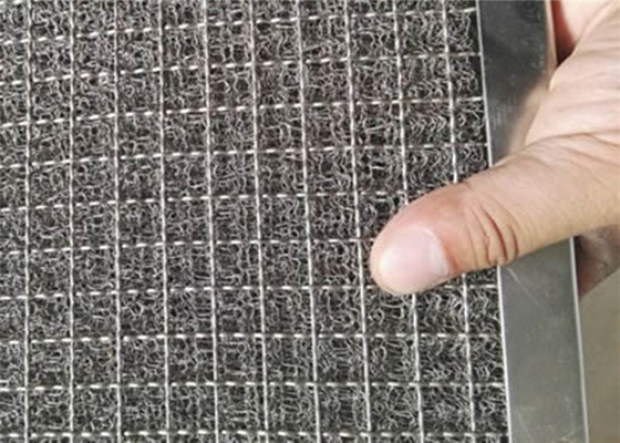 Silver Yellow Knitted Wire Mesh For Automotive And Industrial Applications
