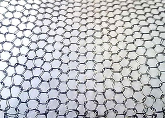 Width 400mm Gas Liquid Filter Mesh 0.25mm Silver Stainless Steel 304