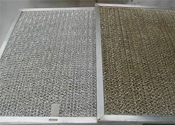 304N Stainless Steel Knitted Wire Mesh Black Customizable