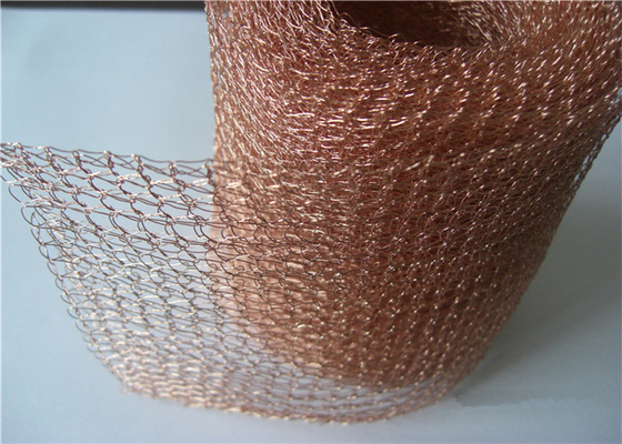 99.9% Copper Knitted Mesh Roll 10ft 20ft 6inch For Pest Control