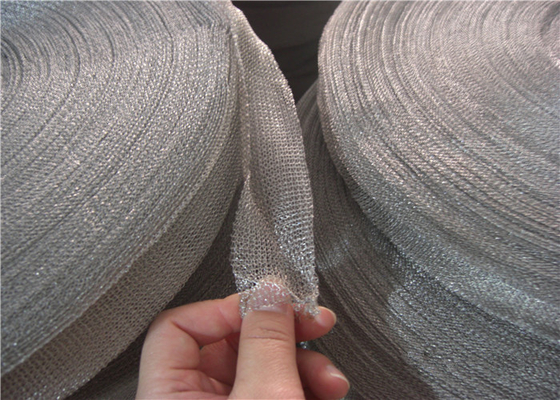 OEM Single Wire Knitted Mesh Fabric Stainless Steel 0.23mm 25mm Width For Filtration