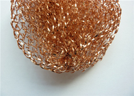 Durable 40g Metal Copper Mesh Scourer for Pots Kitchen Cleaning