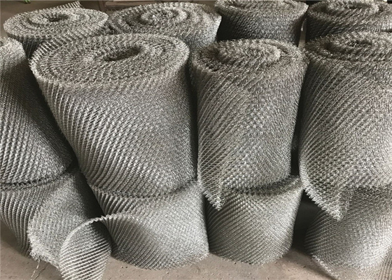 Nickel Knitted Wire Mesh 4*5mm Mesh Hole 500mm Width For Gas Liquid Filter