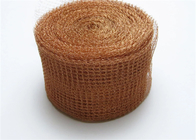 Copper Knitted Wire Mesh 40cm 50cm Width 0.18mm Wire Dia Herringbone Surface