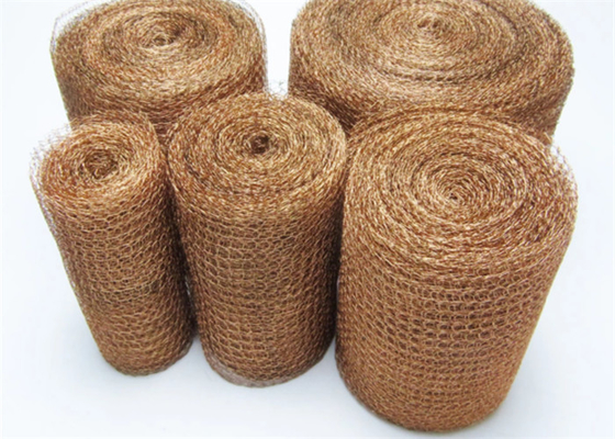 99.9% Copper Knitted Mesh Roll 10ft 20ft 6inch For Pest Control