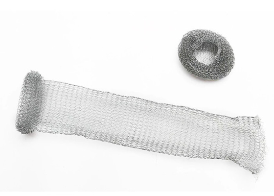 Silver Stainless Steel Knitted Mesh 5ft 10ft Massive Structure Laundry Mesh