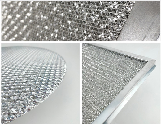 Multilayer Aluminium Filter Mesh OEM Compressed Honeycomb Air Vent Silver Color