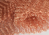 Corrugated / Crimped Copper Knitted Wire Mesh 0.18mm OEM For Filter