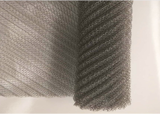 316L Knitted Wire Mesh Twin Wire / Dogan Wire 0.18mm Dia 38mm Width For Thermal Insulation