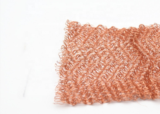 Width 2.5-60cm Knitted Copper Mesh Rf Emi Shielding