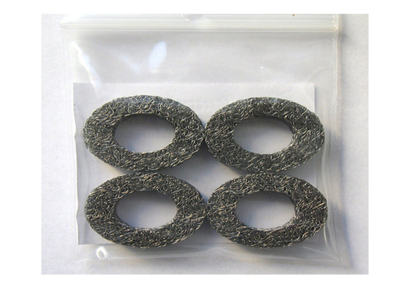 High Precision Knitted Wire Mesh Tape 25mm Stainless Steel Round Hole