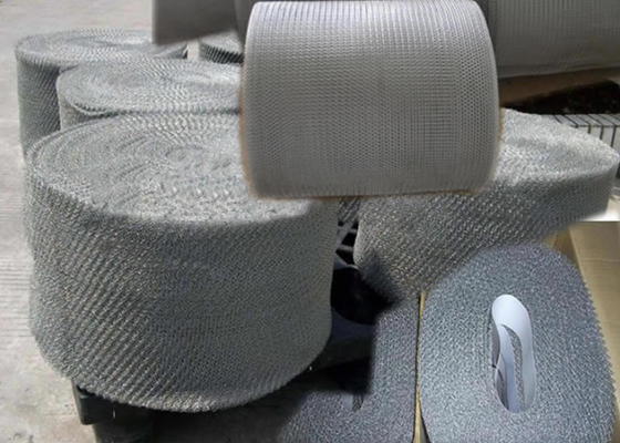 0.2mm Ss Knitted Wire Mesh Making Demister Pads And Compressed Gaskets