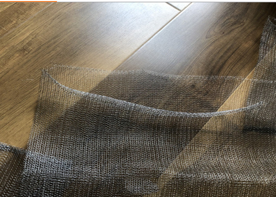 Stainless Steel 304 Knitted Wire Mesh Diameters Of 0.006&quot; 0.008&quot; For Filter