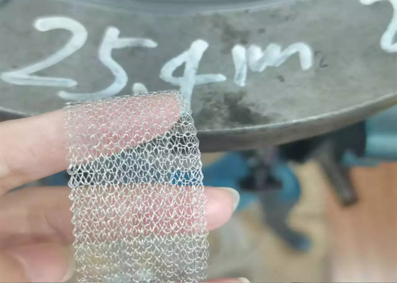 2.5CM Stainless Steel Knitted Wire Mesh Rolls For Screens