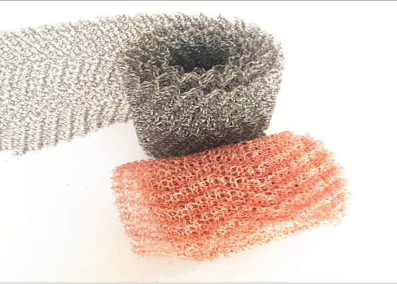 Wire Diameter 0.16 Mm Knitted Copper Mesh Width 100mm Yellow