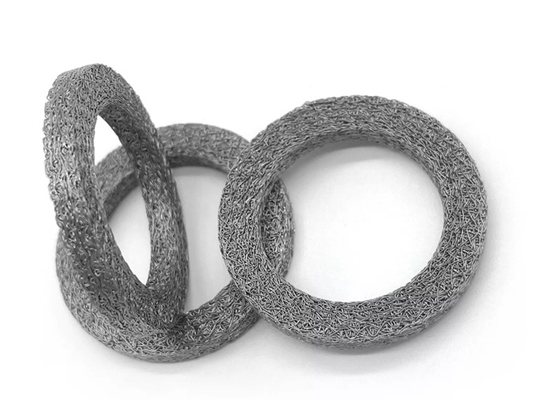 Silver Yellow Stainless Steel Plain Knitted Wire Ring Mesh Customzied Diameter 5-300mm