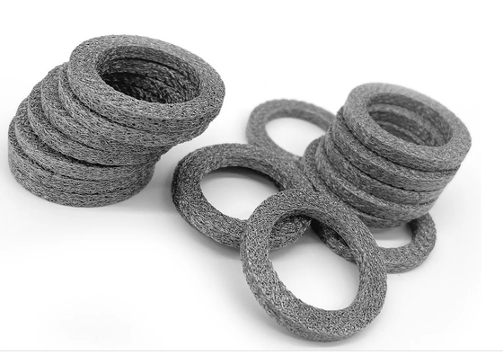 Silver Yellow Stainless Steel Plain Knitted Wire Ring Mesh Customzied Diameter 5-300mm