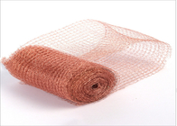 Wire Diameter 0.16 Mm Knitted Copper Mesh Width 100mm Yellow