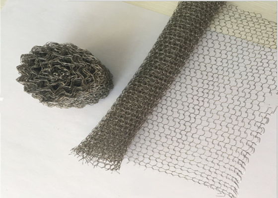 Oem 500mm Width Knitted Stainless Steel Wire Mesh 304 316