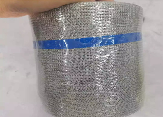 All Metal Stainless Steel Knitted Wire Mesh In Rolls Width 250mm For Filter