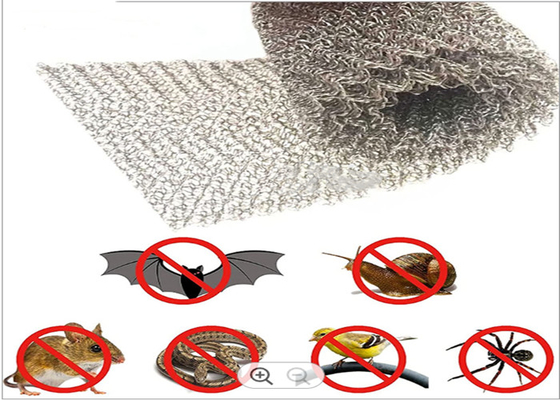 White Mesh Knit Wire Filter For Durable Filtration In Industrial Settings