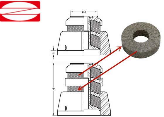 5-150mm High Dia 10-200mm Compressed Knitted Wire Mesh For Silencers Filtration