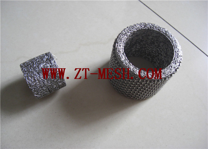 Shock Absorption Compressed Knitted Wire Mesh filter φ2-500mm Flatten Type